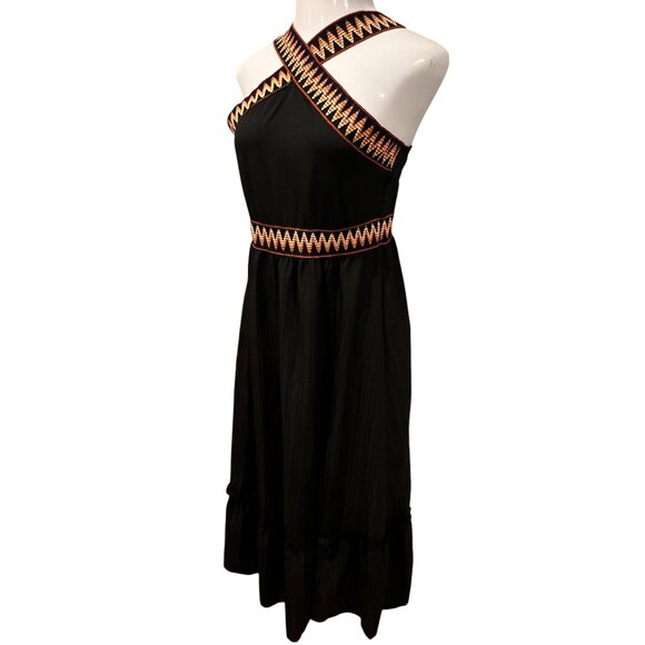 Beachsissi Chevron Crisscross Ruffled Midi Dress, NWT, XL - Picture 11 of 12